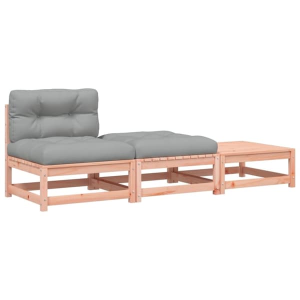 vidaXL sofa med hynder og fodskamler uden armlæn