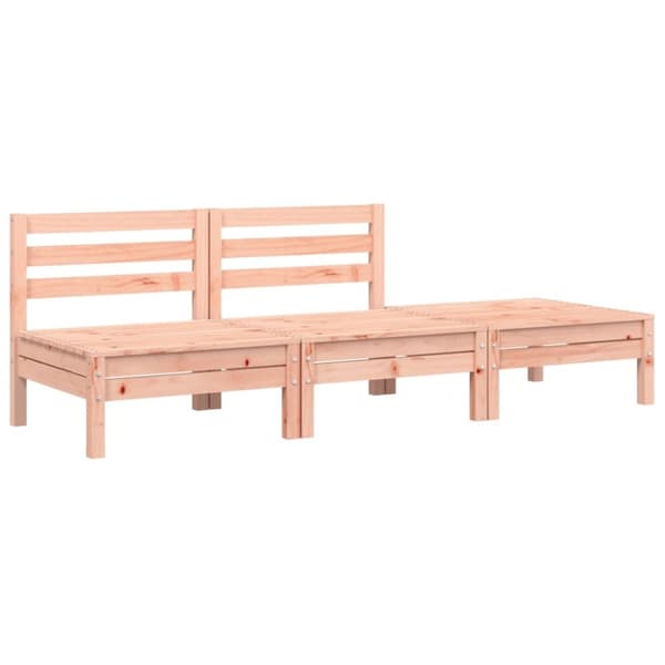 vidaXL Hagesofa 3-seters heltre douglasgran