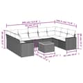 Miniatyrbillede 2 af 3: vidaXL sofasæt til haven 10 dele med hynder polyrattan beige