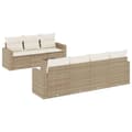Miniatyrbillede 1 af 3: vidaXL sofasæt til haven 8 dele med hynder polyrattan beige