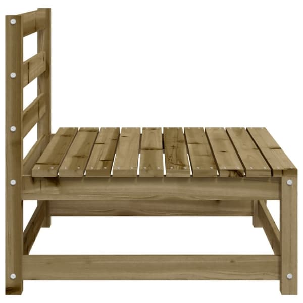 vidaXL Käsinojaton puutarhansohva 2 kpl 70x70x67 cm kyllästetty mänty