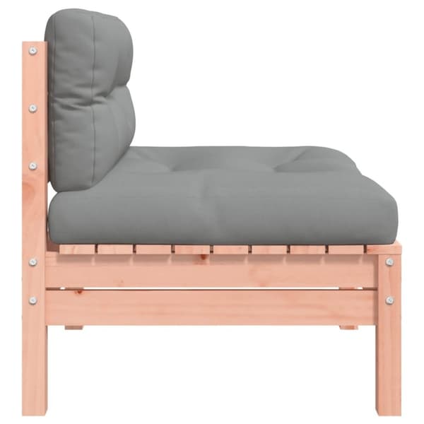 vidaXL Hagesofaer uten armlener med puter 2 stk heltre douglasgran