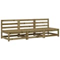 Miniatyrbilde 2 av 9: vidaXL Hagesofaer uten armlener 3 stk 70x70x67 cm impregnert furu