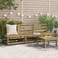 Miniatyrbilde 1 av 9: vidaXL Hagesofaer uten armlener 3 stk 70x70x67 cm impregnert furu