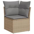 Miniatyrbillede 5 af 11: vidaXL sofasæt til haven 5 dele med hynder polyrattan beige