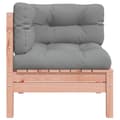 Miniatyrbilde 6 av 9: vidaXL Hagesofa for hjørne med puter heltre douglasgran