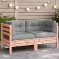 Miniatyrbilde 1 av 9: vidaXL Hagesofa for hjørne med puter heltre douglasgran