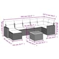 Miniatyrbillede 2 af 3: vidaXL sofasæt til haven 8 dele med hynder polyrattan beige