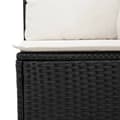 Miniatyrbillede 5 af 11: vidaXL sofasæt til haven 5 dele med hynder polyrattan sort