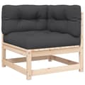 Miniatyrbillede 6 af 11: vidaXL hjørnemoduler til havesofa 2 stk. med hynder massivt fyrretræ