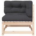 Miniatyrbillede 8 af 11: vidaXL hjørnemoduler til havesofa 2 stk. med hynder massivt fyrretræ