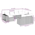 Miniatyrbillede 2 af 3: vidaXL sofasæt til haven 10 dele med hynder polyrattan beige