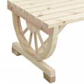 Miniatyrbilde 7 av 9: vidaXL Hagebenk 2-seters heltre gran