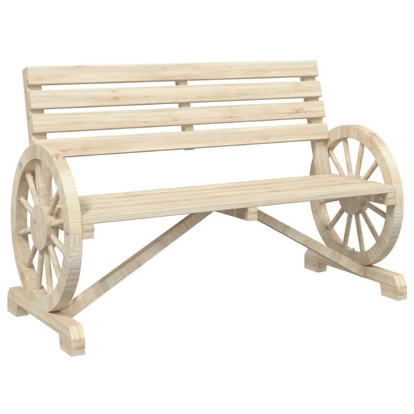 vidaXL Hagebenk 2-seters heltre gran