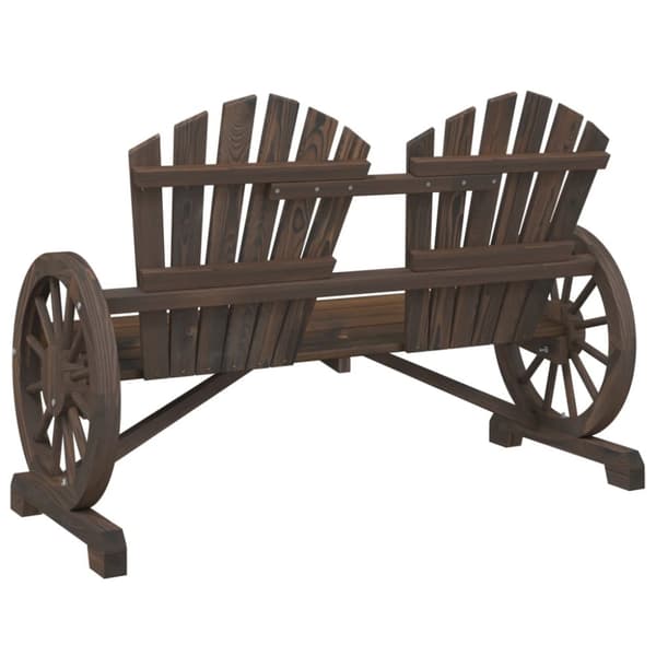 vidaXL 2-personers Adirondack-havestol massivt grantræ