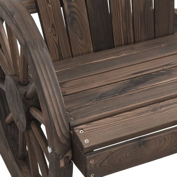 vidaXL 2-personers Adirondack-havestol massivt grantræ