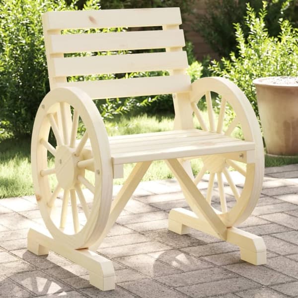 vidaXL Hagestoler 2 stk 58x58x78,5 cm heltre gran
