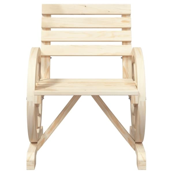 vidaXL Hagestol 58x58x78,5 cm heltre gran