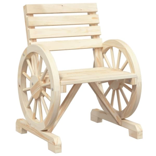 vidaXL Hagestol 58x58x78,5 cm heltre gran