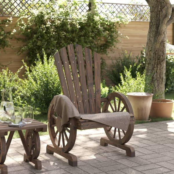 vidaXL Adirondack-havestol massivt grantræ
