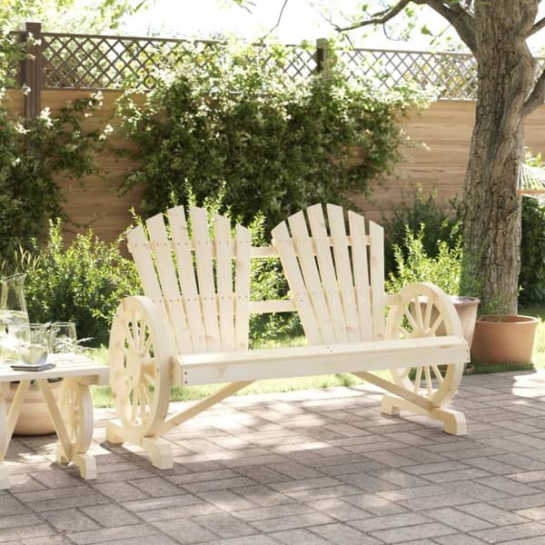 vidaXL Adirondack hagestol 2-seters heltre gran