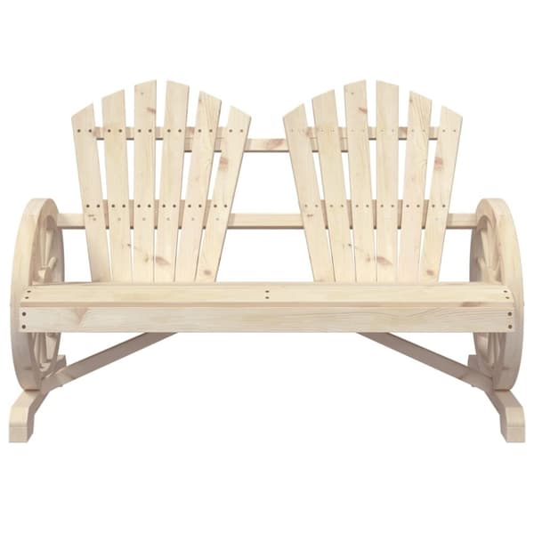 vidaXL Adirondack hagestol 2-seters heltre gran