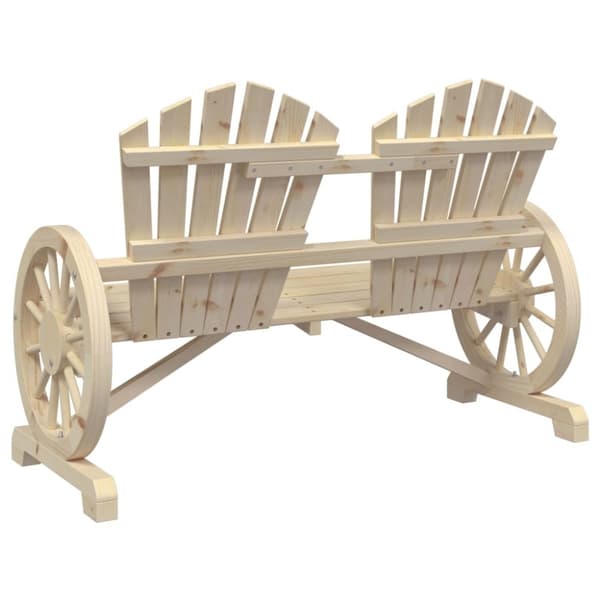 vidaXL Adirondack hagestol 2-seters heltre gran