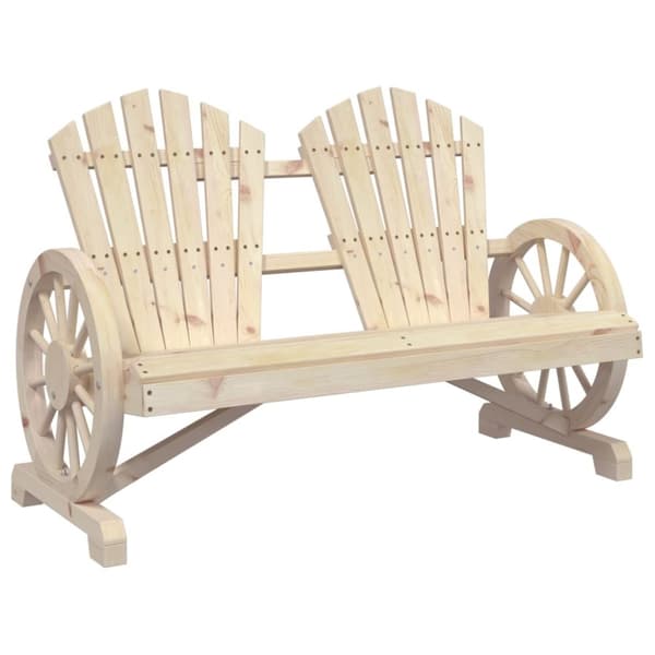 vidaXL 2-personers Adirondack-havestol massivt grantræ