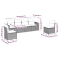 Miniatyrbillede 4 af 4: vidaXL sofasæt til haven 6 dele med hynder polyrattan brun