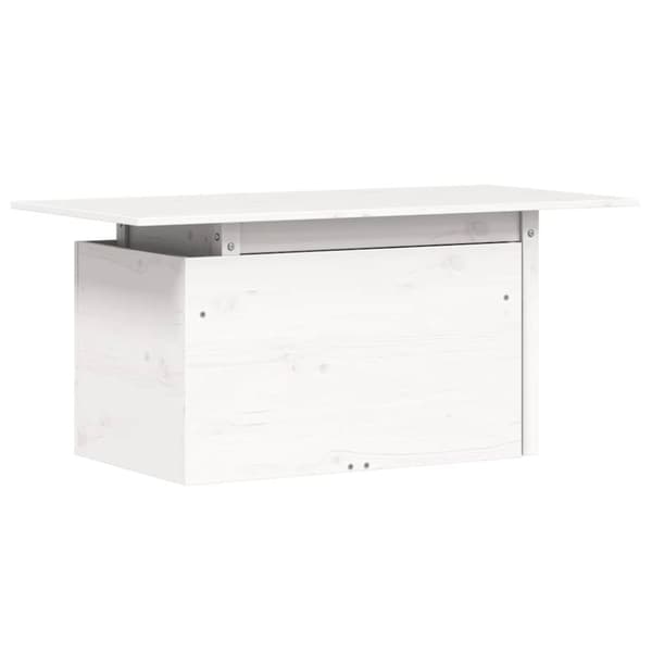 vidaXL havebord 100x50x75 cm massivt fyrretræ hvid