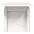 Miniatyrbilde 6 av 11: vidaXL Hagebord hvit 100x50x75 cm heltre furu