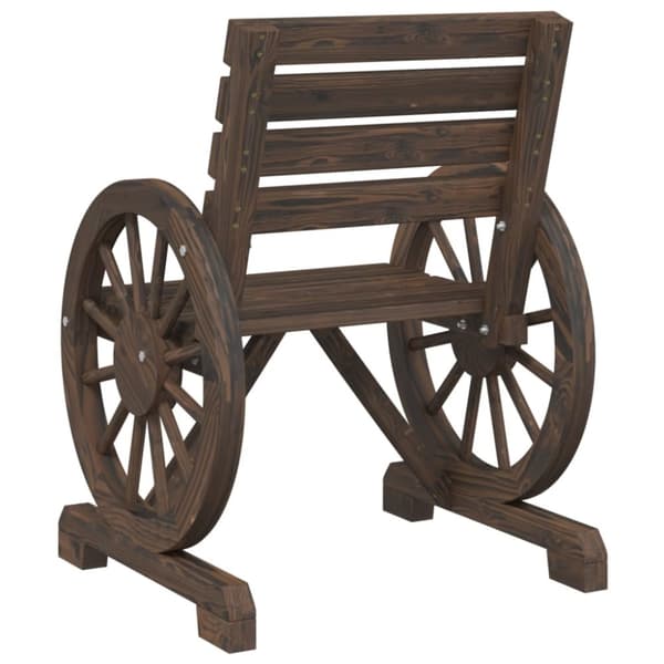 vidaXL Trädgårdsstolar 2 st 58x58x78,5 cm massiv furu