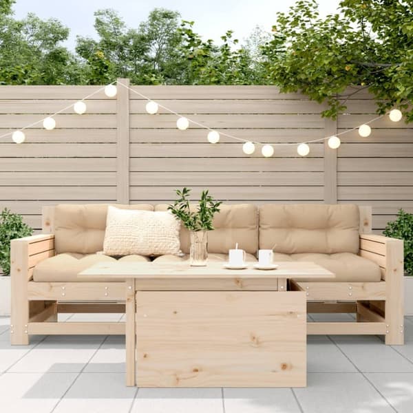 vidaXL havebord 100x50x75 cm massivt fyrretræ