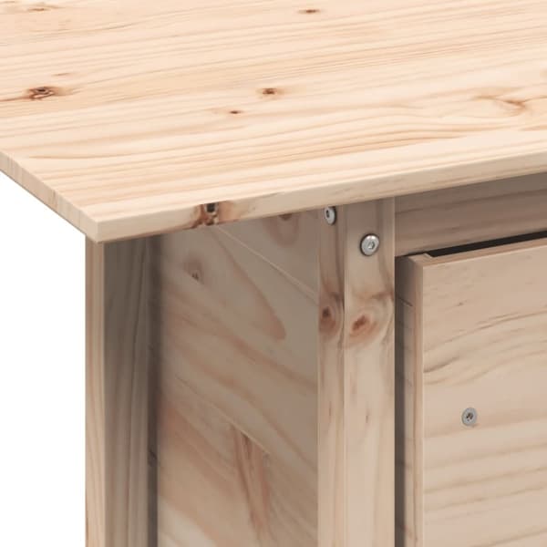 vidaXL havebord 100x50x75 cm massivt fyrretræ