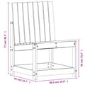 Miniatyrbillede 9 af 9: vidaXL havestol 50,5x55x77 cm massivt douglasgran