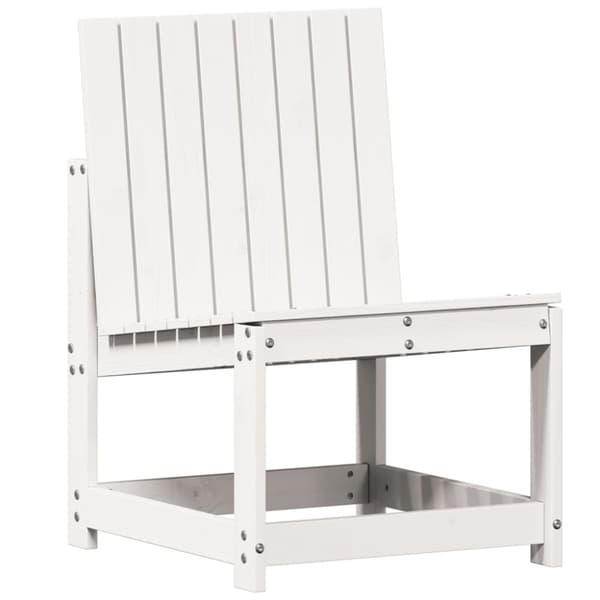 vidaXL Hagestol hvit 50,5x55x77 cm heltre furu