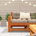 Miniatyrbilde 3 av 9: vidaXL Hagesofa med armlene voksbrun 69x62x70,5 cm heltre furu