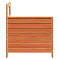 Miniatyrbilde 5 av 9: vidaXL Hagesofa med armlene voksbrun 69x62x70,5 cm heltre furu