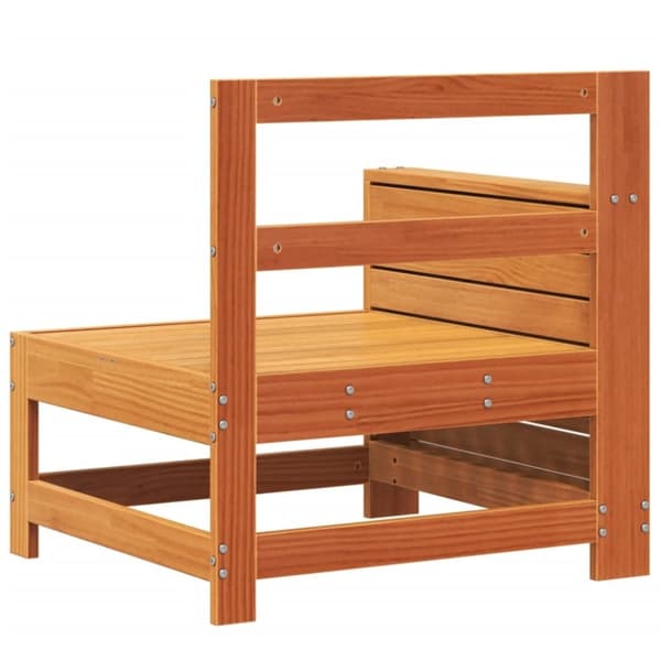 vidaXL Puutarhan sohvatuoli vahanruskea 69x62x70,5 cm täysi mänty