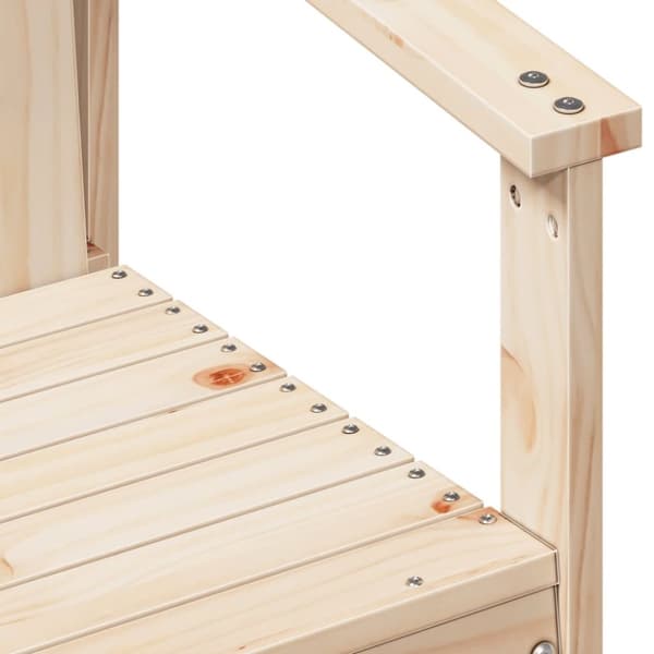 vidaXL havestol 62x56x77 cm massivt fyrretræ