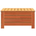 Miniatyrbilde 5 av 10: vidaXL Hagefotskammel voksbrun 62x63,5x32 cm heltre furu