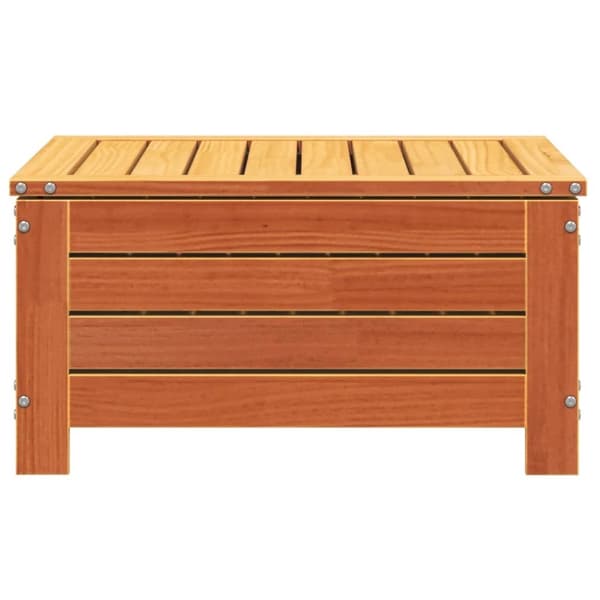 vidaXL Hagefotskammel voksbrun 62x63,5x32 cm heltre furu