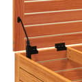 Miniatyrbilde 8 av 10: vidaXL Hagefotskammel voksbrun 62x63,5x32 cm heltre furu