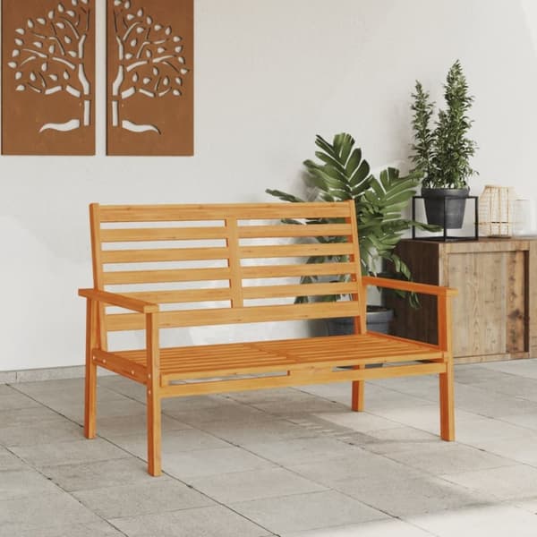 vidaXL havebænk 120 cm massivt akacietræ