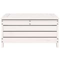 Miniatyrbilde 4 av 10: vidaXL Hagefotskammel hvit 62x63,5x32 cm heltre furu