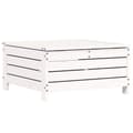 Miniatyrbilde 6 av 10: vidaXL Hagefotskammel hvit 62x63,5x32 cm heltre furu