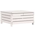 Miniatyrbilde 2 av 10: vidaXL Hagefotskammel hvit 62x63,5x32 cm heltre furu
