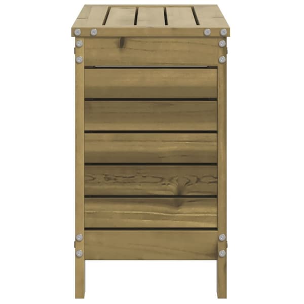 vidaXL Hagefotskammel 62x31,5x52 cm impregnert furu