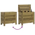 Miniatyrbilde 7 av 10: vidaXL Hagefotskammel 62x31,5x52 cm impregnert furu