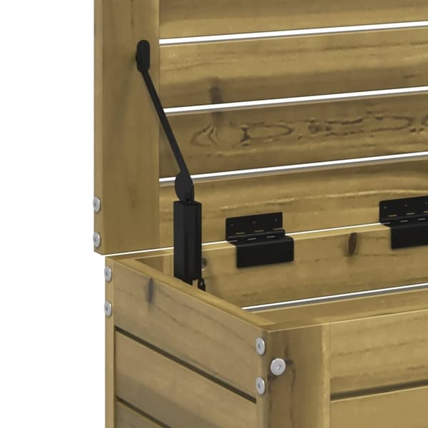 vidaXL Hagefotskammel 62x31,5x52 cm impregnert furu